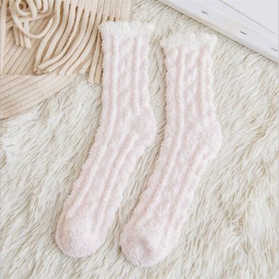 冬 の 厚い 熱 毛 毛 の 靴下 女性 用 足 を 温め て ください