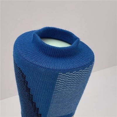 ピンクブループリント パターン 防滑スポーツソックス LZ-20-SQ001-2