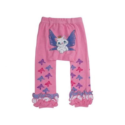 標準厚さ 毛布 赤ちゃんの女の子のパンツ 動物版 ピンク オレンジ レギング