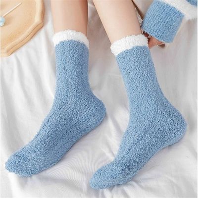 カスタムデザイン 暖かいサンゴの毛皮 床靴下 女性用 不磨剤 持続可能