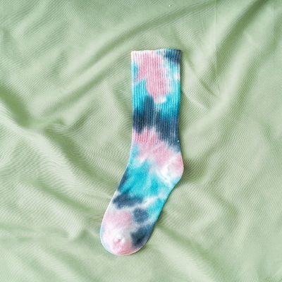 スポーツ用 カスタマイズされたネクタイ染色靴下 39-42 EUサイズ UNISEX コットンポリエステル スパンデックス