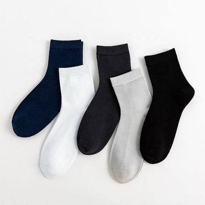 男性用 バンブー コットン ドレス 靴下 短管 編み物 固い 黒 透ける 休憩用 靴下
