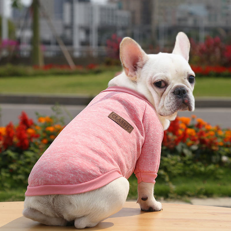 ポリエステル 冬服 エレガント 多色のペットセーター 屋外着用 犬服